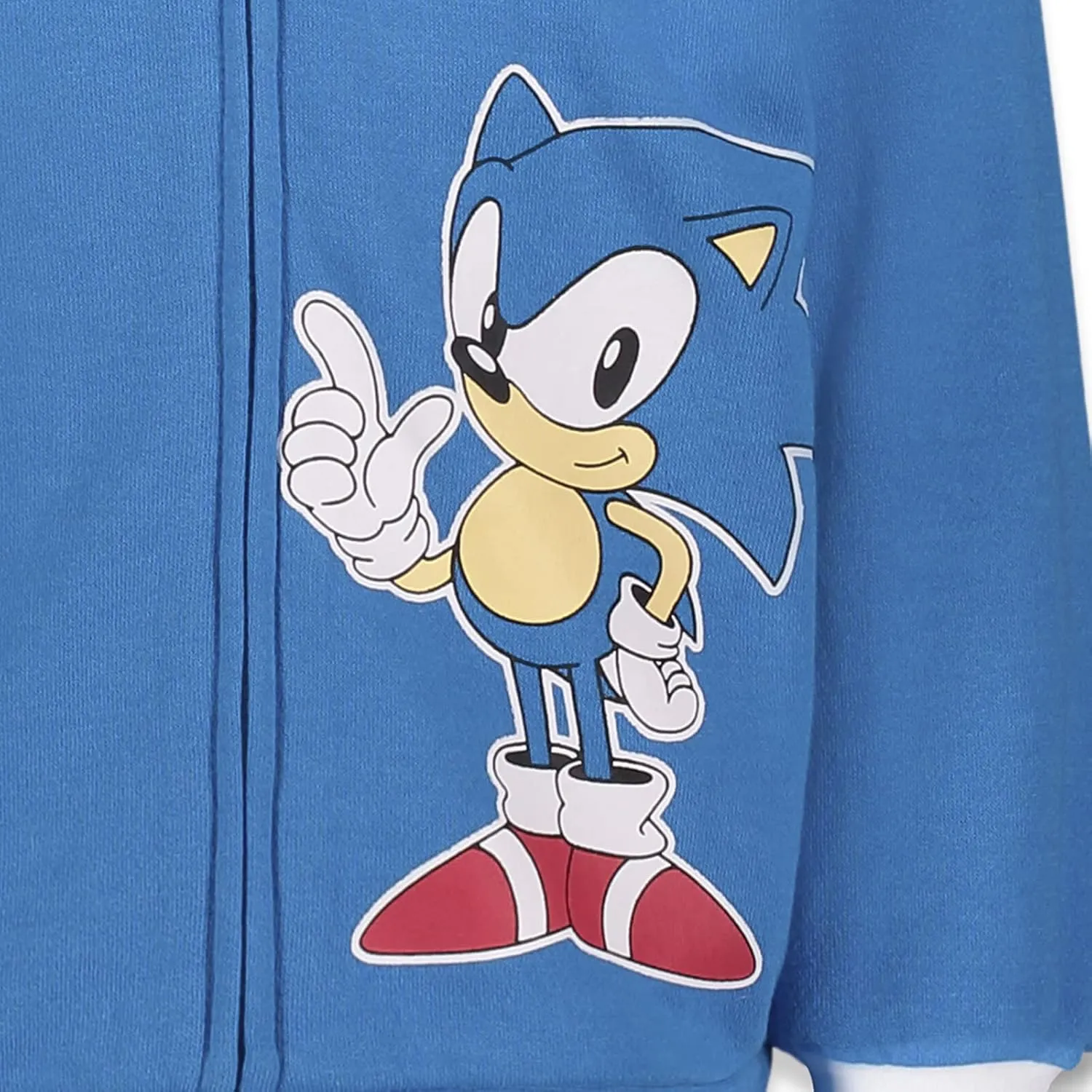 SEGA Sonic the Hedgehog Shadow Knuckles Fleece Zip Up Hoodie Toddler to Big Kid
