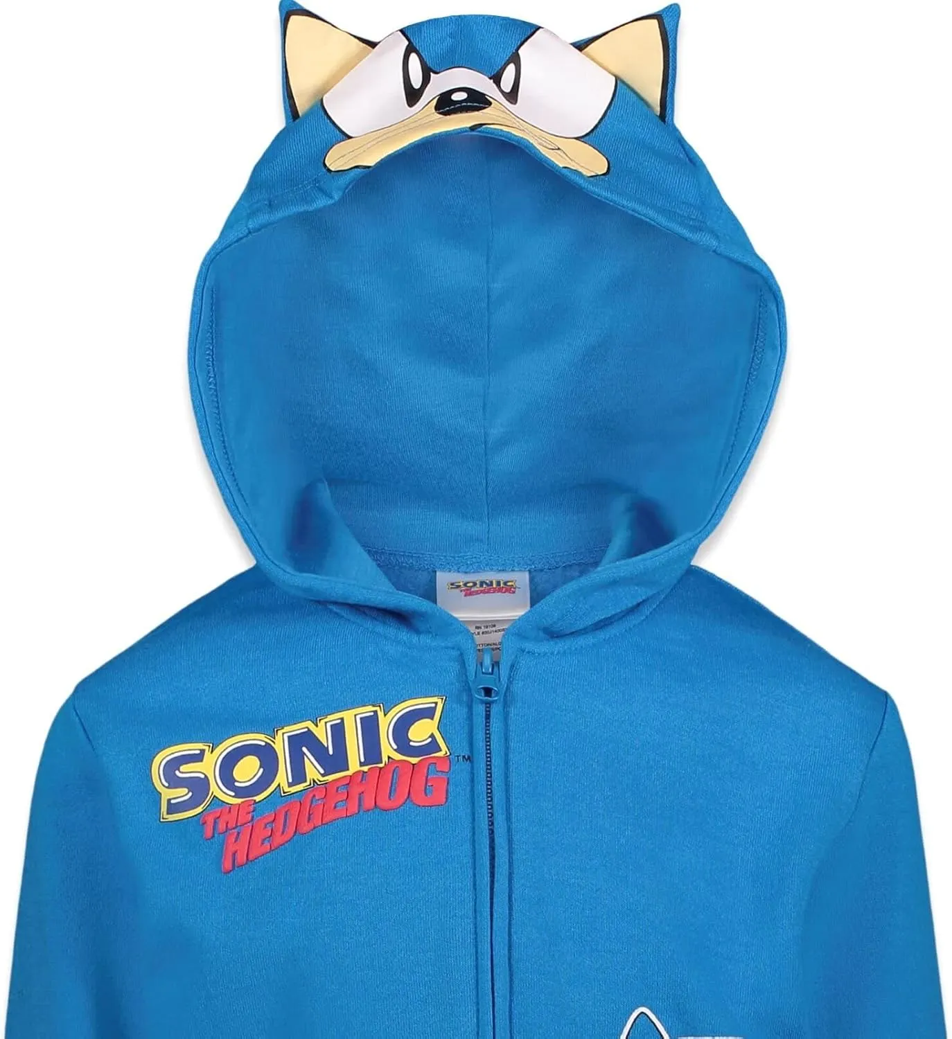 SEGA Sonic the Hedgehog Shadow Knuckles Fleece Zip Up Hoodie Toddler to Big Kid