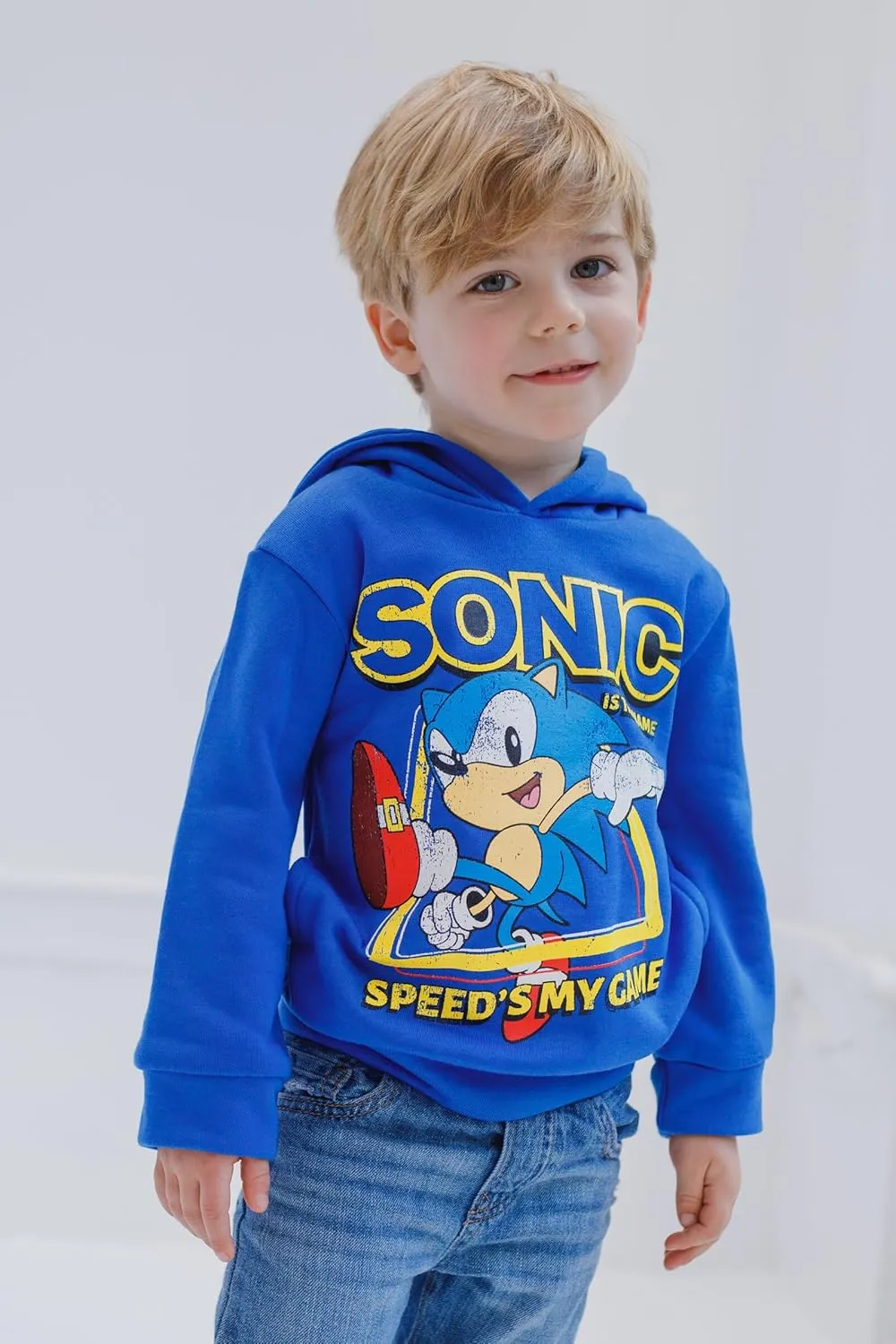 SEGA Sonic the Hedgehog Tails Knuckles Hoodie Toddler to Big Kid