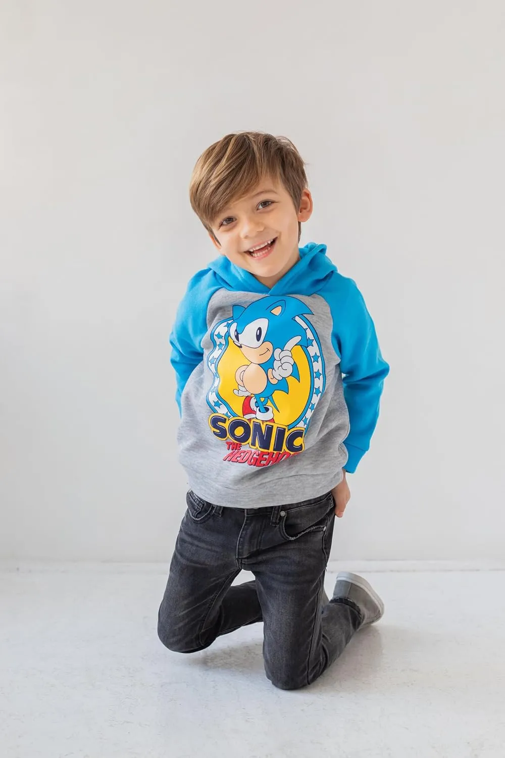 SEGA Sonic the Hedgehog Tails Knuckles Hoodie Toddler to Big Kid