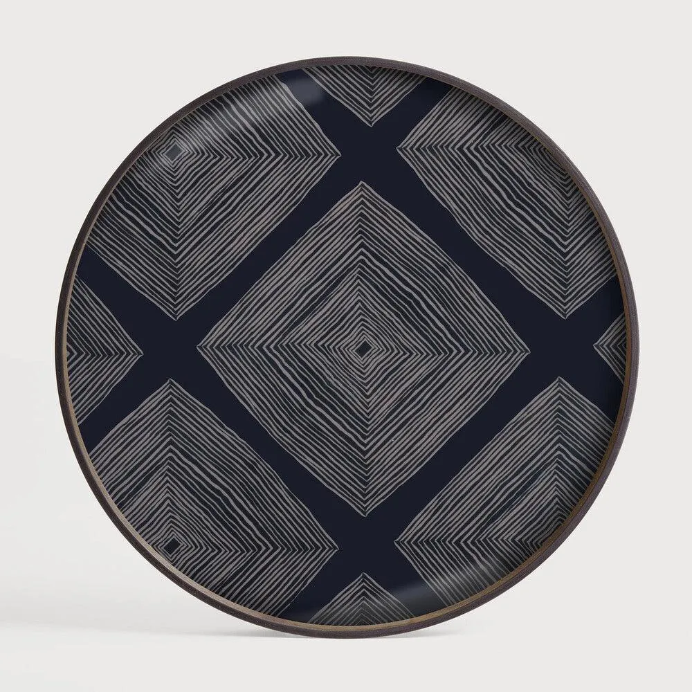 Small Tray Round Coffee Table Set