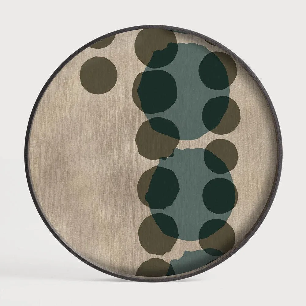 Small Tray Round Coffee Table Set