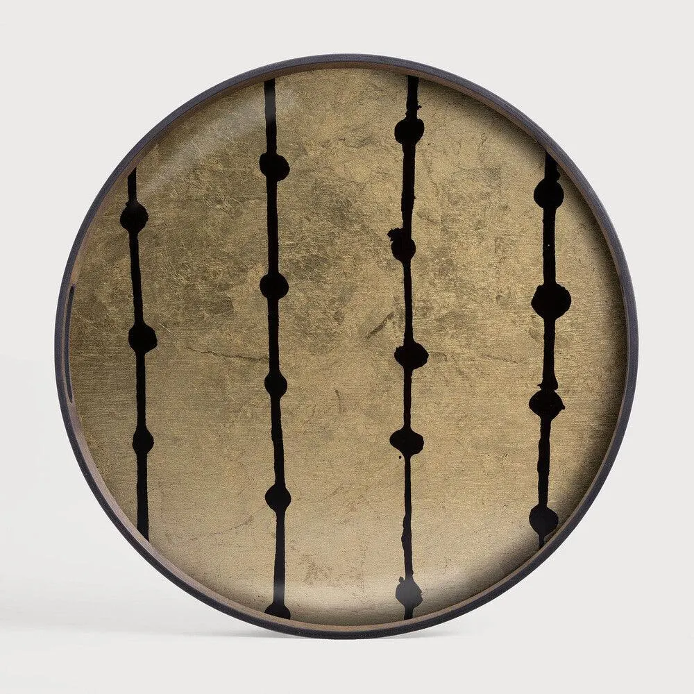 Small Tray Round Coffee Table Set