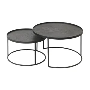 Small Tray Round Coffee Table Set