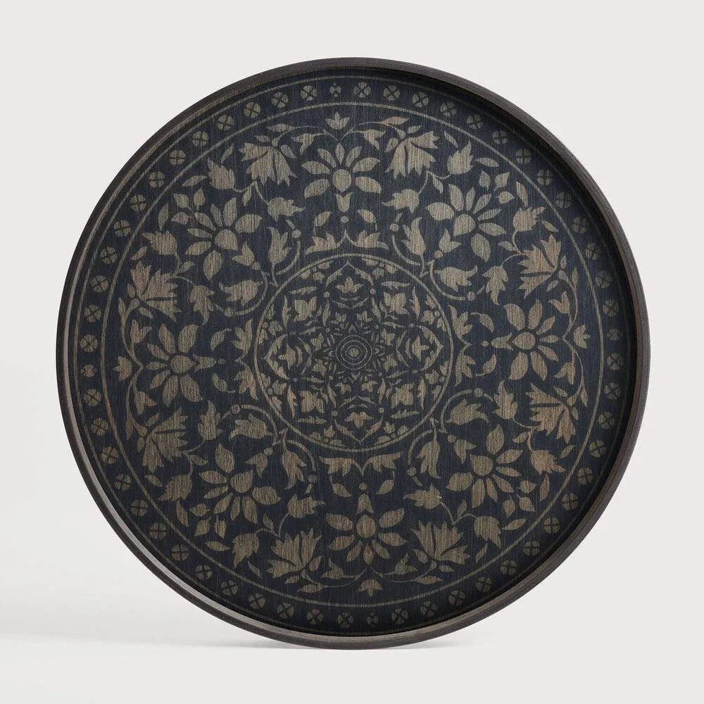Small Tray Round Coffee Table Set