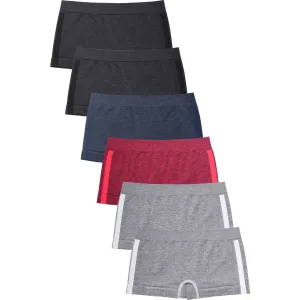 SOFRA GIRL 'S SEAMLESS SPORTS BOYSHORTS (GPS049A)
