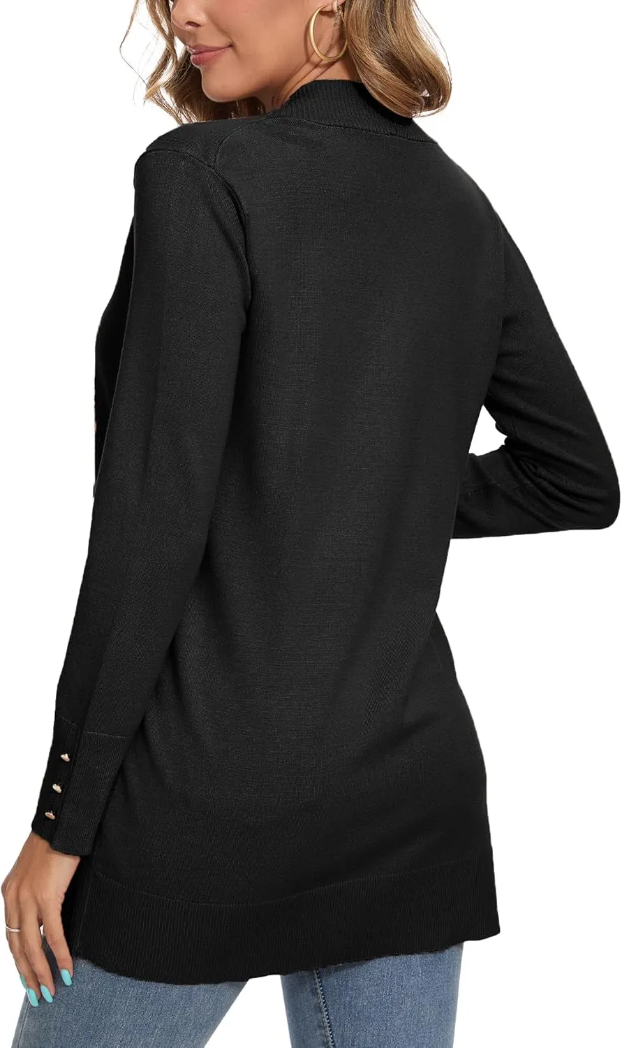 Spicy Sandia Women's Knit Cardigan Sweaters with Pockets Long Sleeve Open Front Lightweight Cardigan