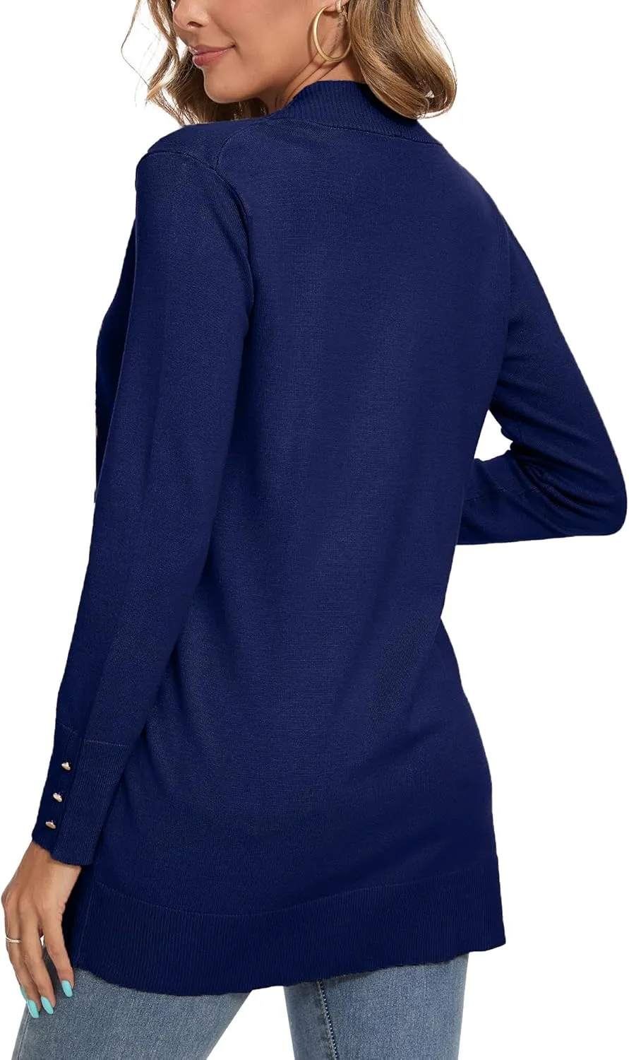 Spicy Sandia Women's Knit Cardigan Sweaters with Pockets Long Sleeve Open Front Lightweight Cardigan