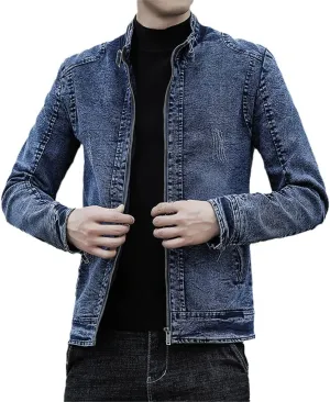 Spring Autumn Men Denim Jackets Slim Fit Jean Jacket Cotton Outwear Coat Fashion Streetwear