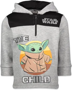 STAR WARS The Mandalorian The Child Fleece Half Zip Hoodie Infant to Big Kid