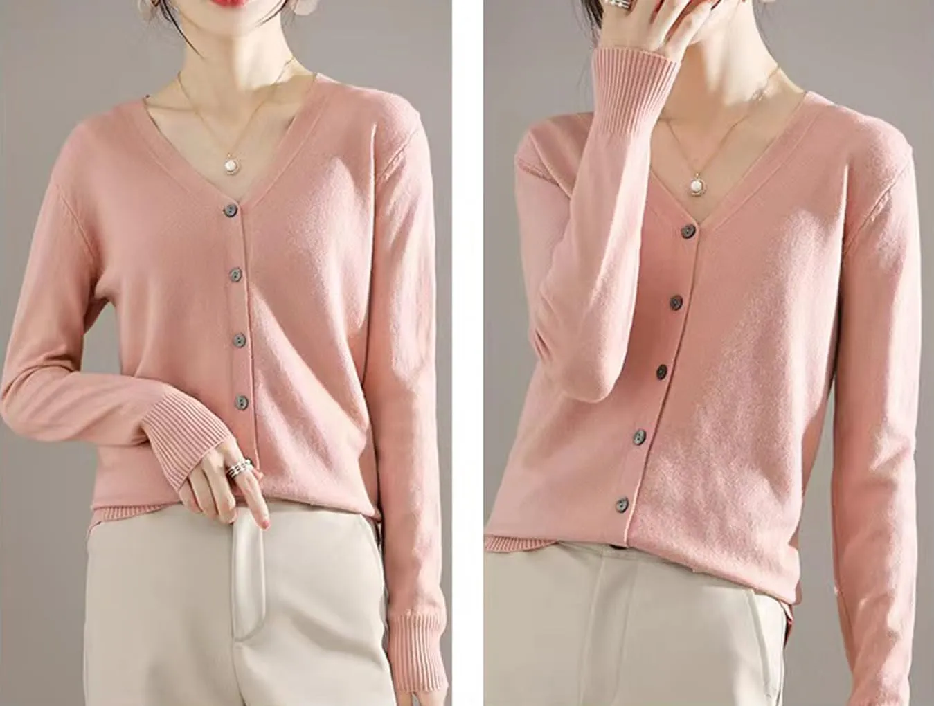 Sunfaynis Women's Long Sleeve Thin Lightweight Cardigan Sweaters for Women Dressy Summer Spring Fall Cardigan