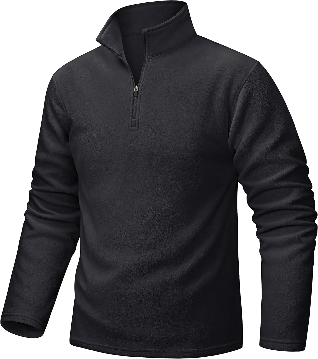 TACVASEN Men's Quarter Zip Pullover Mock Neck Sweatshirt Fleece Lightweight Fashion Sweaters Casual Activewear