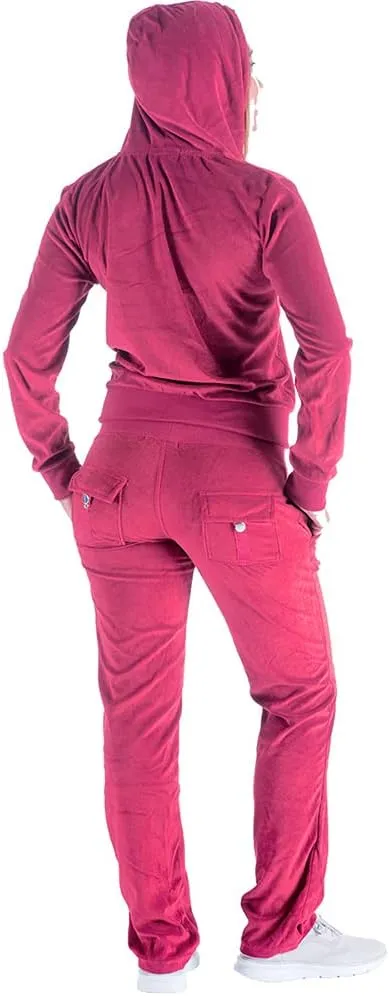 TanBridge 2 Piece Outfits Women's Velour Sweatsuits Long Sleeve Zip Up Hoodie Sweatpants Tracksuits for Women