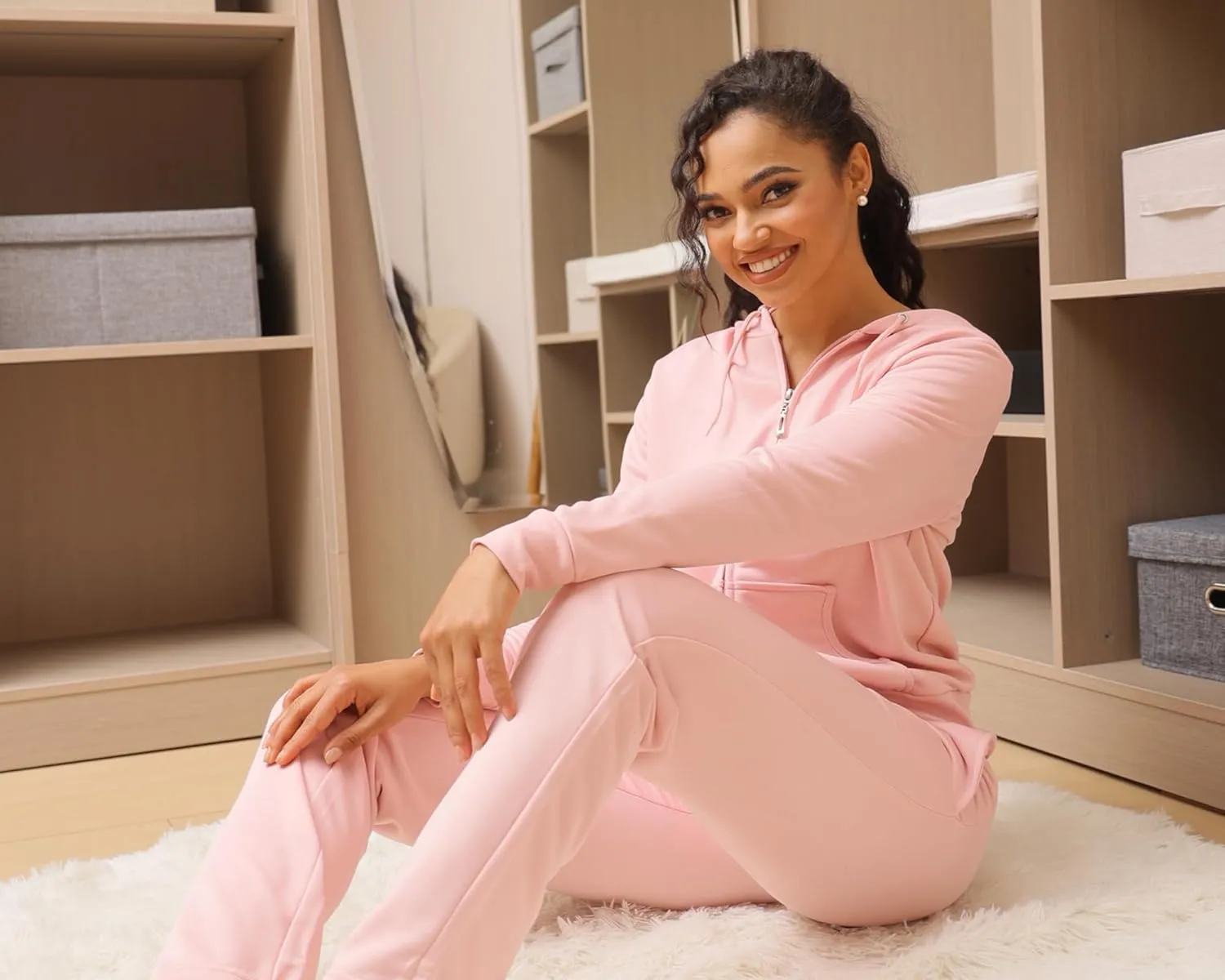 TanBridge Sweatsuits For Women Set 2 Pieces Track Suits Zip Up Hoodie & Pant Matching Jogging Suits For Women