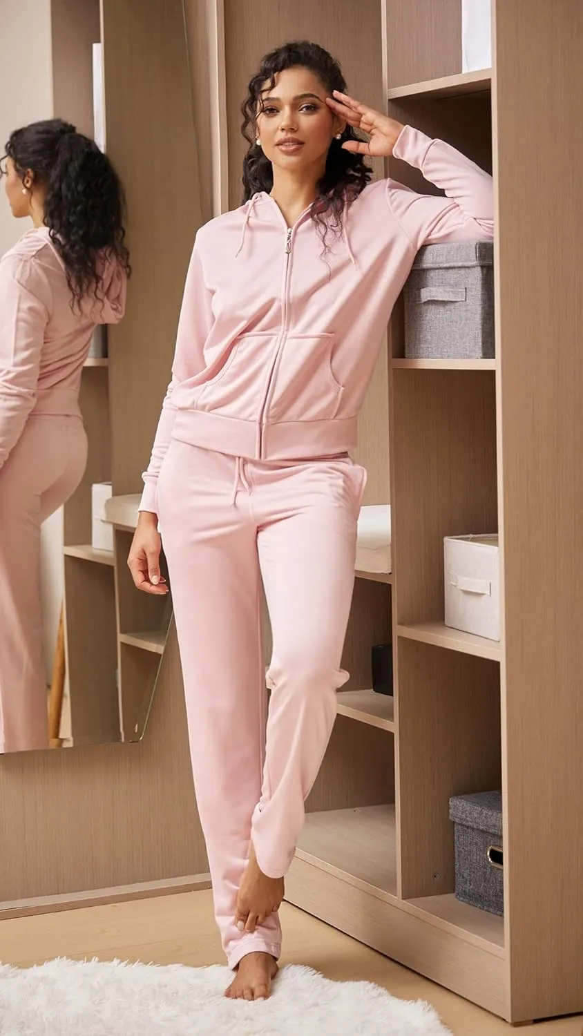 TanBridge Sweatsuits For Women Set 2 Pieces Track Suits Zip Up Hoodie & Pant Matching Jogging Suits For Women