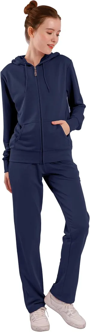TanBridge Sweatsuits For Women Set 2 Pieces Track Suits Zip Up Hoodie & Pant Matching Jogging Suits For Women
