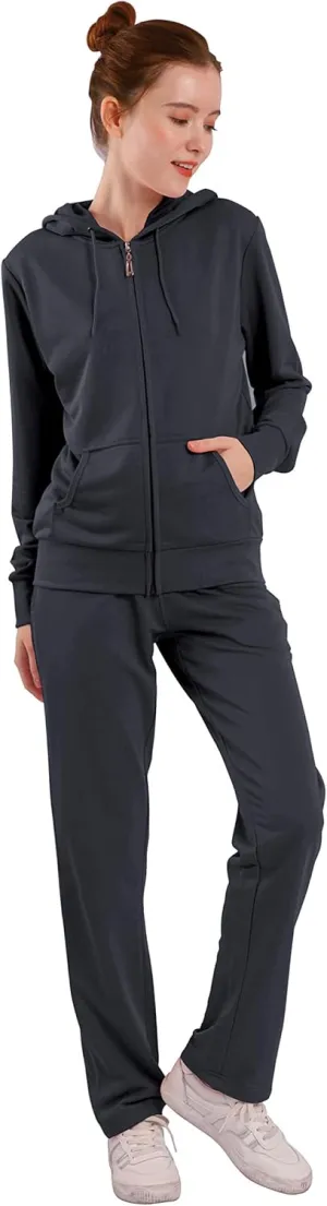 TanBridge Sweatsuits For Women Set 2 Pieces Track Suits Zip Up Hoodie & Pant Matching Jogging Suits For Women