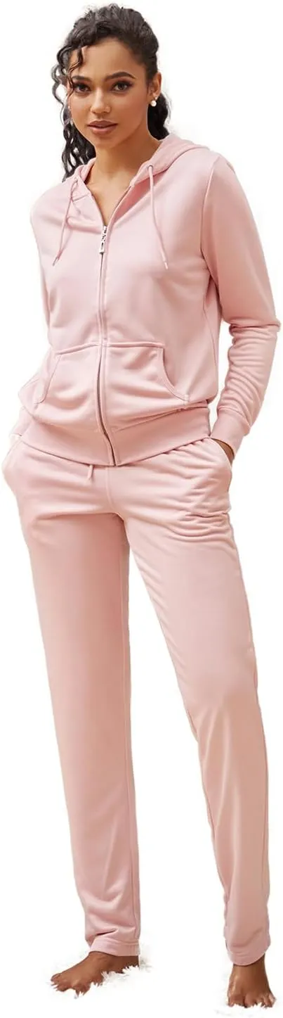 TanBridge Sweatsuits For Women Set 2 Pieces Track Suits Zip Up Hoodie & Pant Matching Jogging Suits For Women