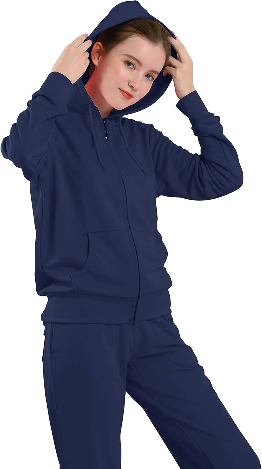 TanBridge Sweatsuits For Women Set 2 Pieces Track Suits Zip Up Hoodie & Pant Matching Jogging Suits For Women
