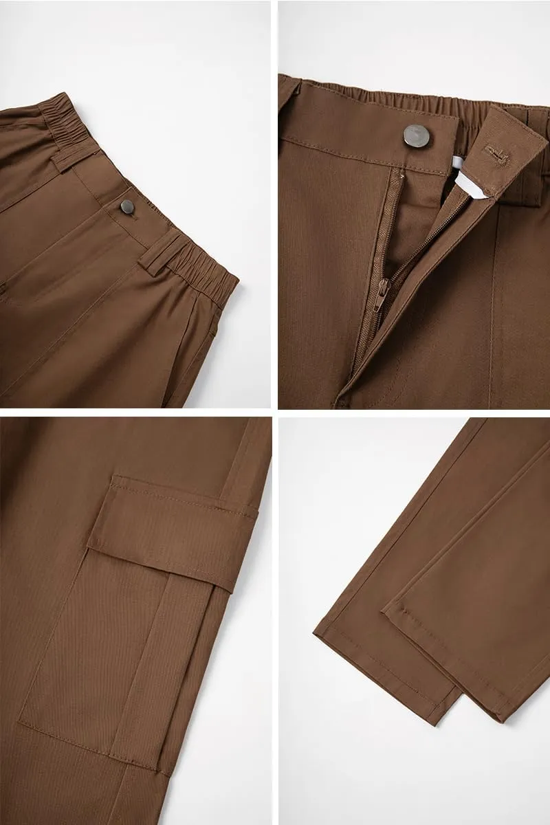 THWEI Cargo Pants for Women High Waisted Casual Pants Y2K Streetwear with 6 Pockets