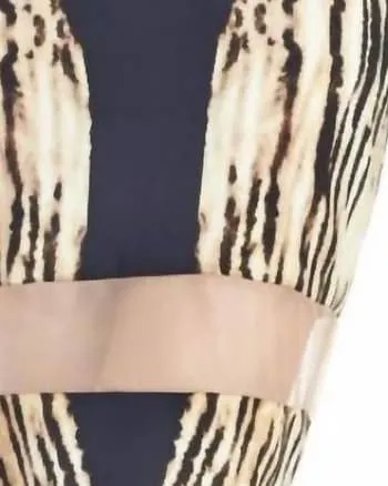 Tiger Dress In Black/Cream | Black/Cream