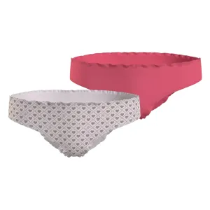 Tommy Hilfiger Girls TH Established 2P Bikini Print - Valentines Con / Pink Dawn