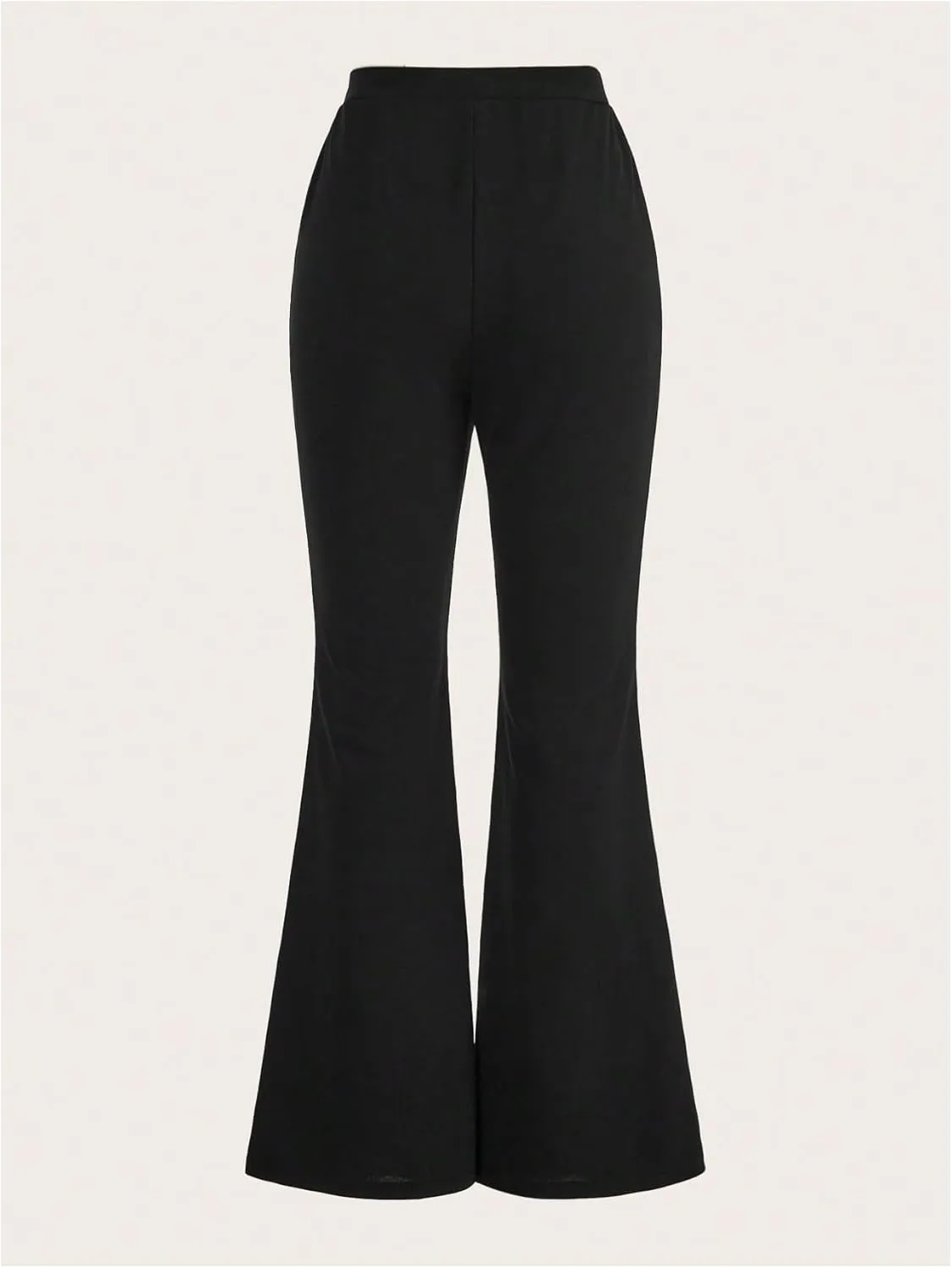 Verdusa Women's Bell Bottom Wide Leg Lace Pants Y2K Mesh Goth Flare Pants Party Clubwear