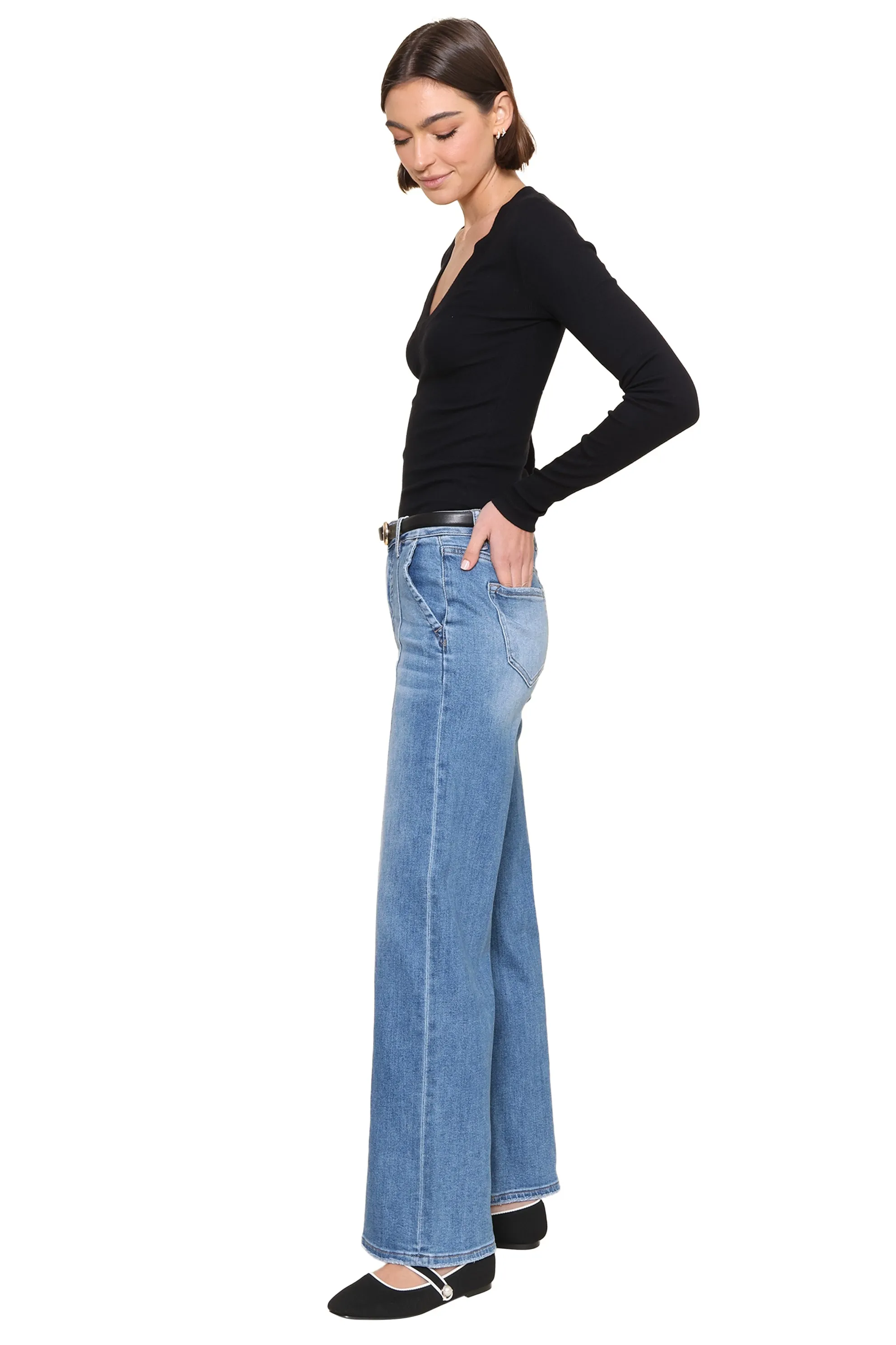 Viola V-Neck Long Sleeve