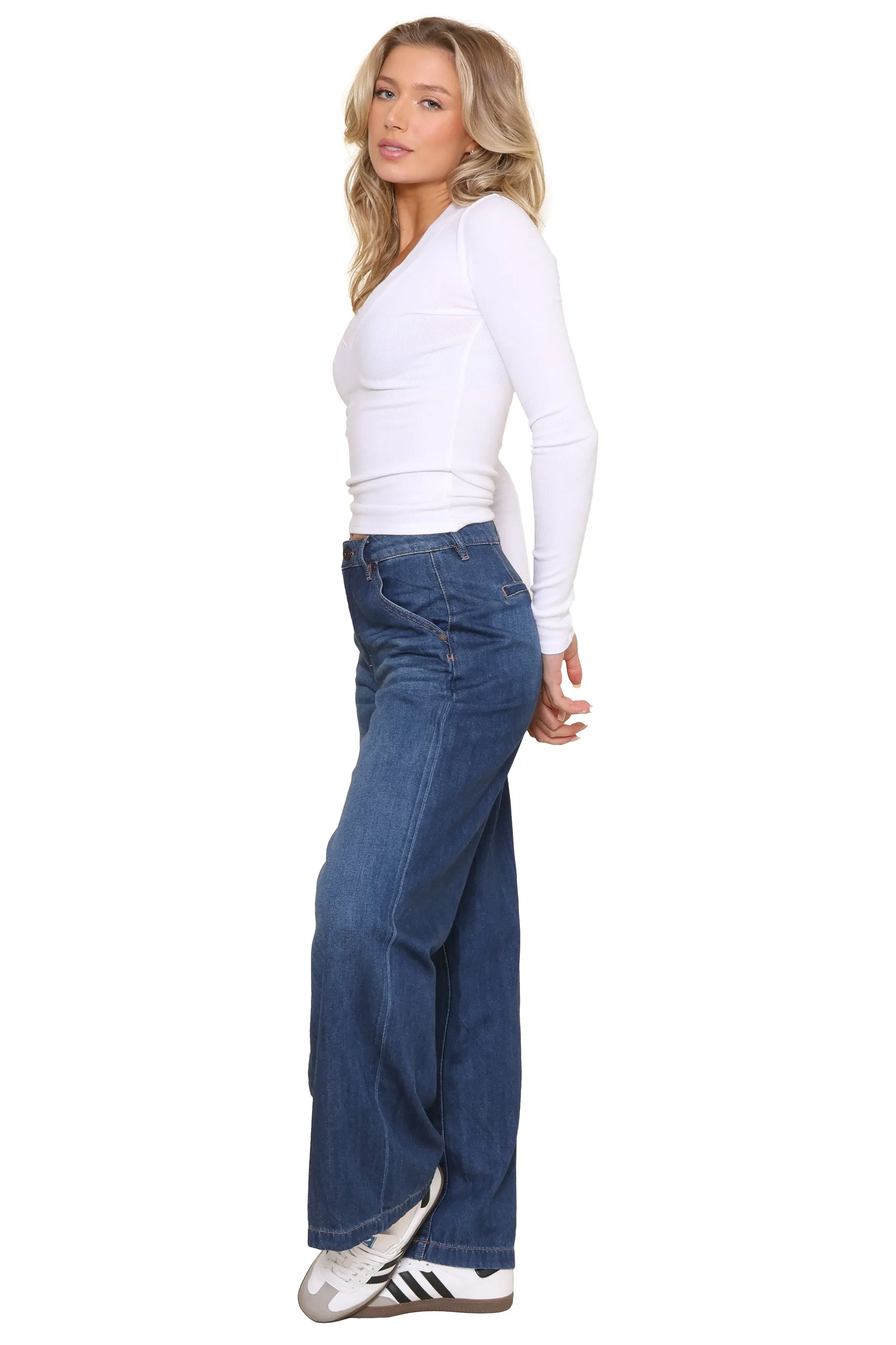 Viola V-Neck Long Sleeve