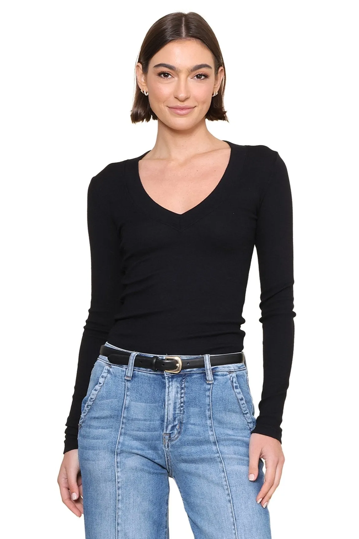 Viola V-Neck Long Sleeve