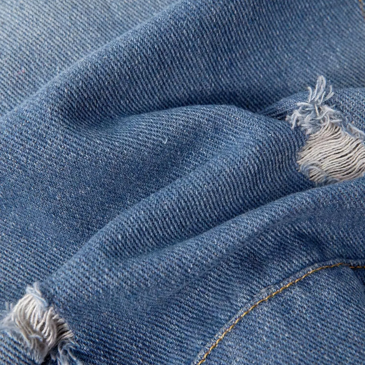 Volunboy Toddler Boys Denim Jacket Kids Ripped Jean Coat Button Down Casual Patchwork Outerwear