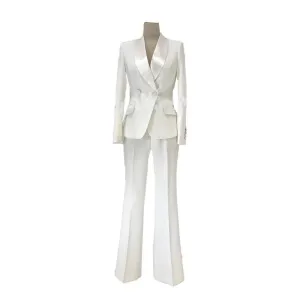 Wedding Tuxedo Pantsuit - Women Trouser Suits - Trouser Suit