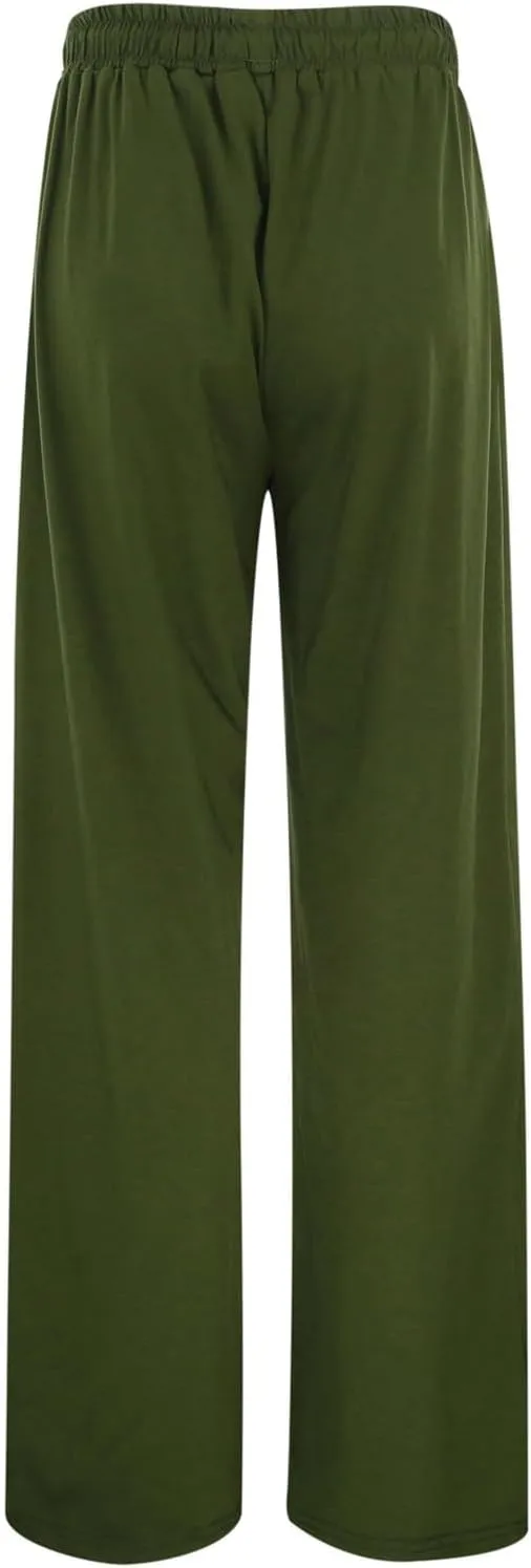 Wide Leg Sweatpants Women 2025 High Waisted Casual Loose Drawstring Sports Athletic Baggy Lounge Pants with Pockets