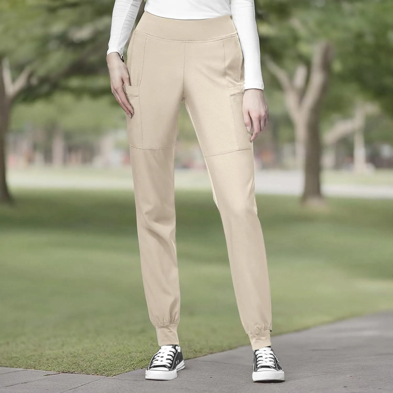 Wink W123 Scrubs for Women's Comfort Waist Cargo Jogger Scrub Pant