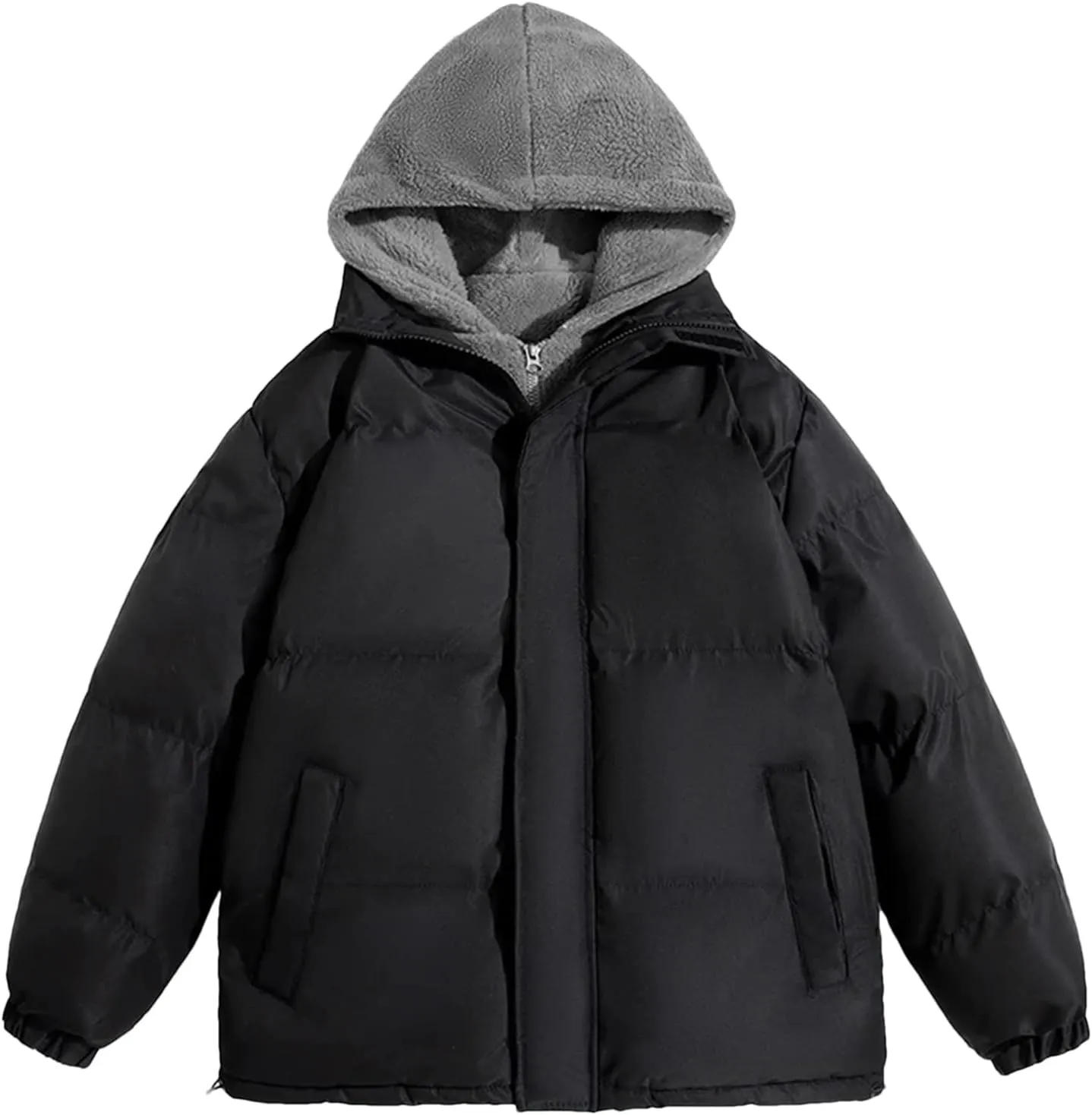 Winter Jacket Thick Warm Parka Coat Cotton Padded Thermal Outerwear Hooded Windbreaker