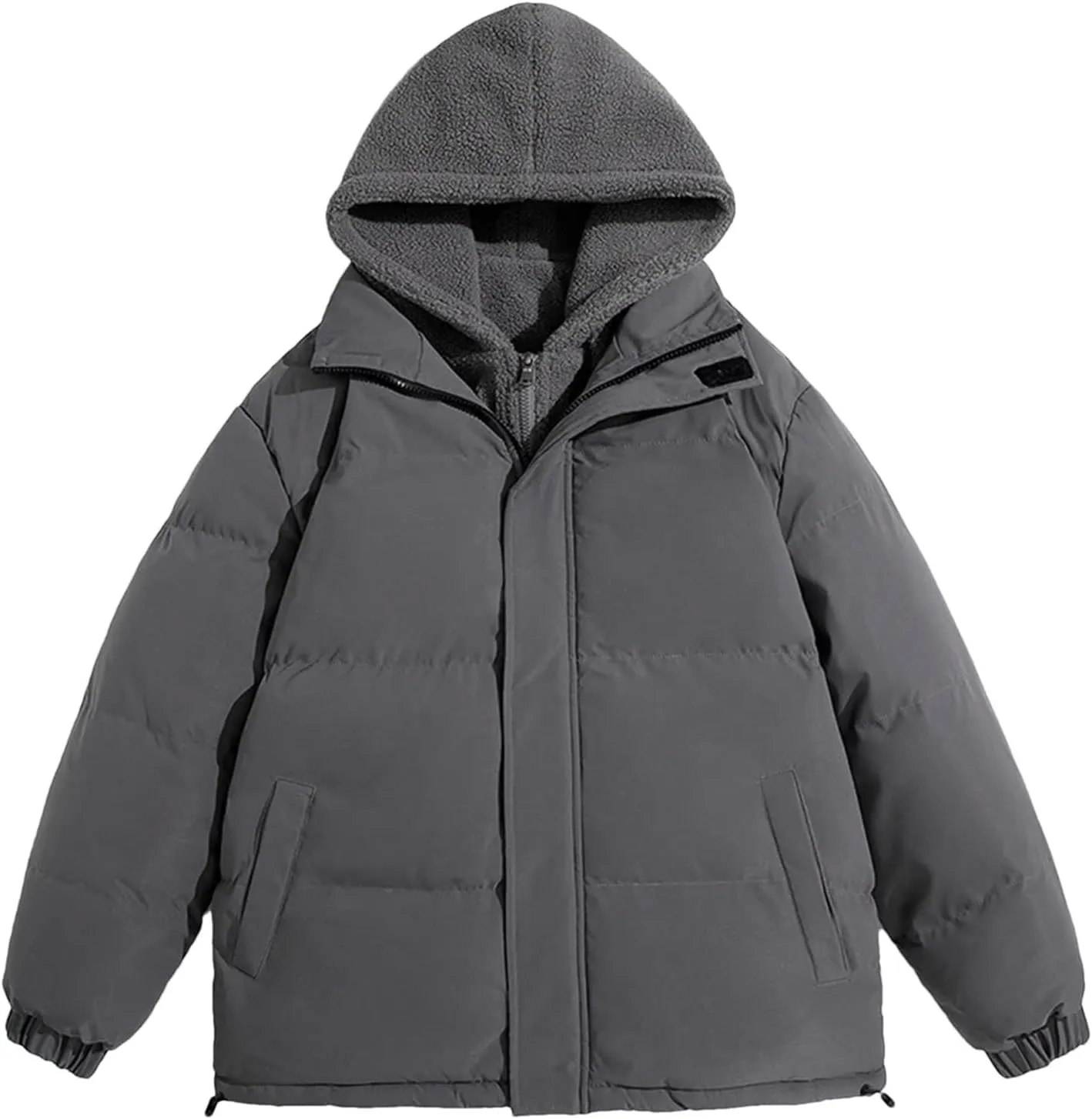 Winter Jacket Thick Warm Parka Coat Cotton Padded Thermal Outerwear Hooded Windbreaker
