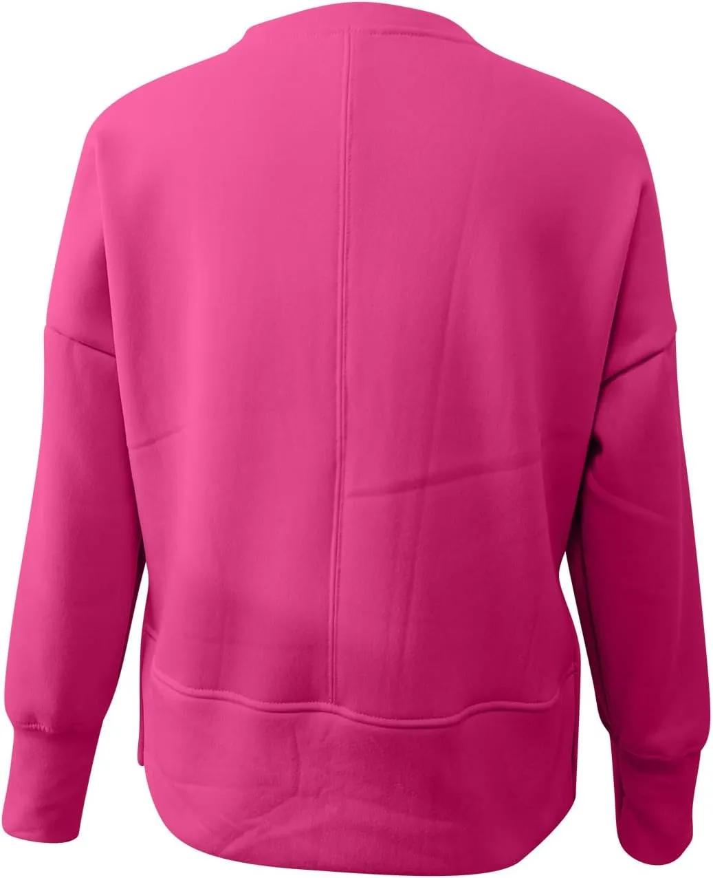 Women Oversized Sweatshirt Loose Fit Crewneck Side Slit Y2k Pullover Tops Casual Long Sleeve Fleece Comfort Hoodies