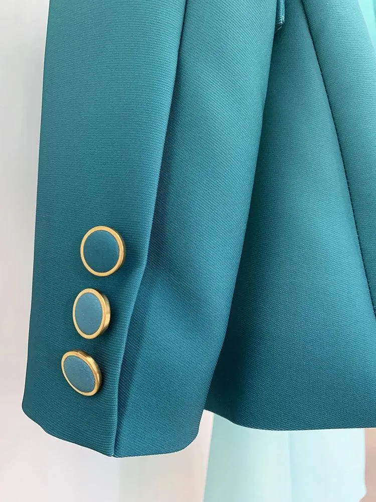 Women Pant Suit - Gradient Color, Flare Pants Trouser Suit