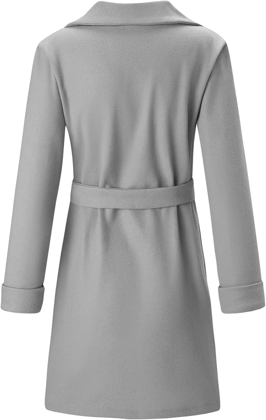 Women Trendy Trench Coat Classic Business Blazers Coat Lapel Peacoat Solid Overcoat Fall Winter Temperament Outwear