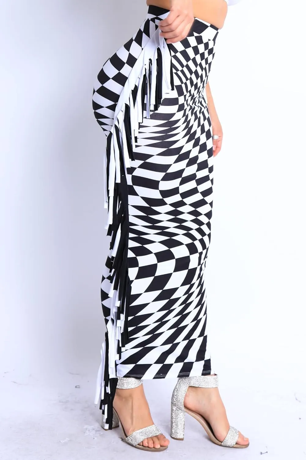 Women's High Waist Maxi Bodycon Pencil Skirt Stretchy Fabric for Comfort and Style