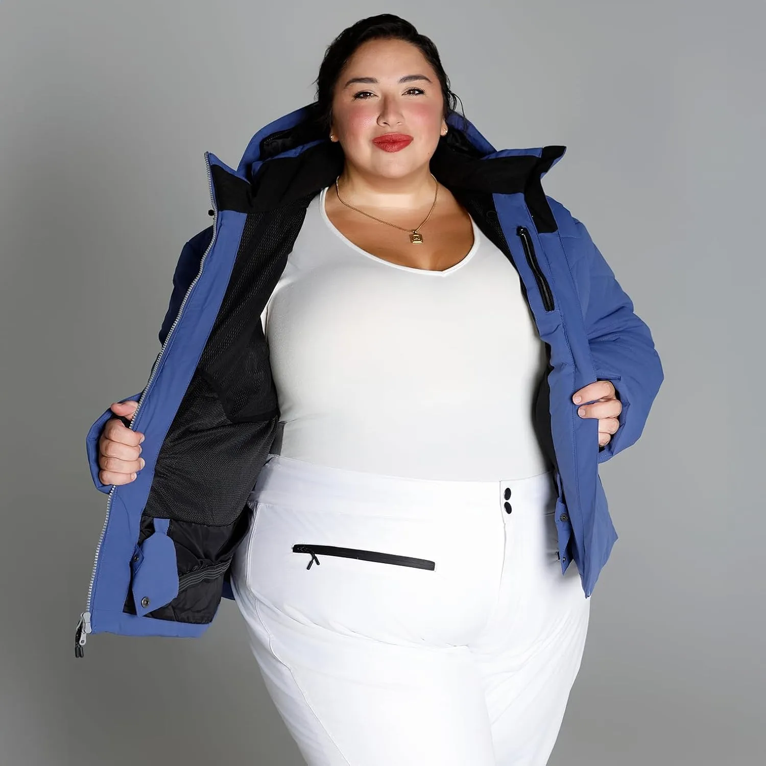 Womens Plus Size 1X-6X Vail Down Alternative Winter Ski Snow Jacket Coat