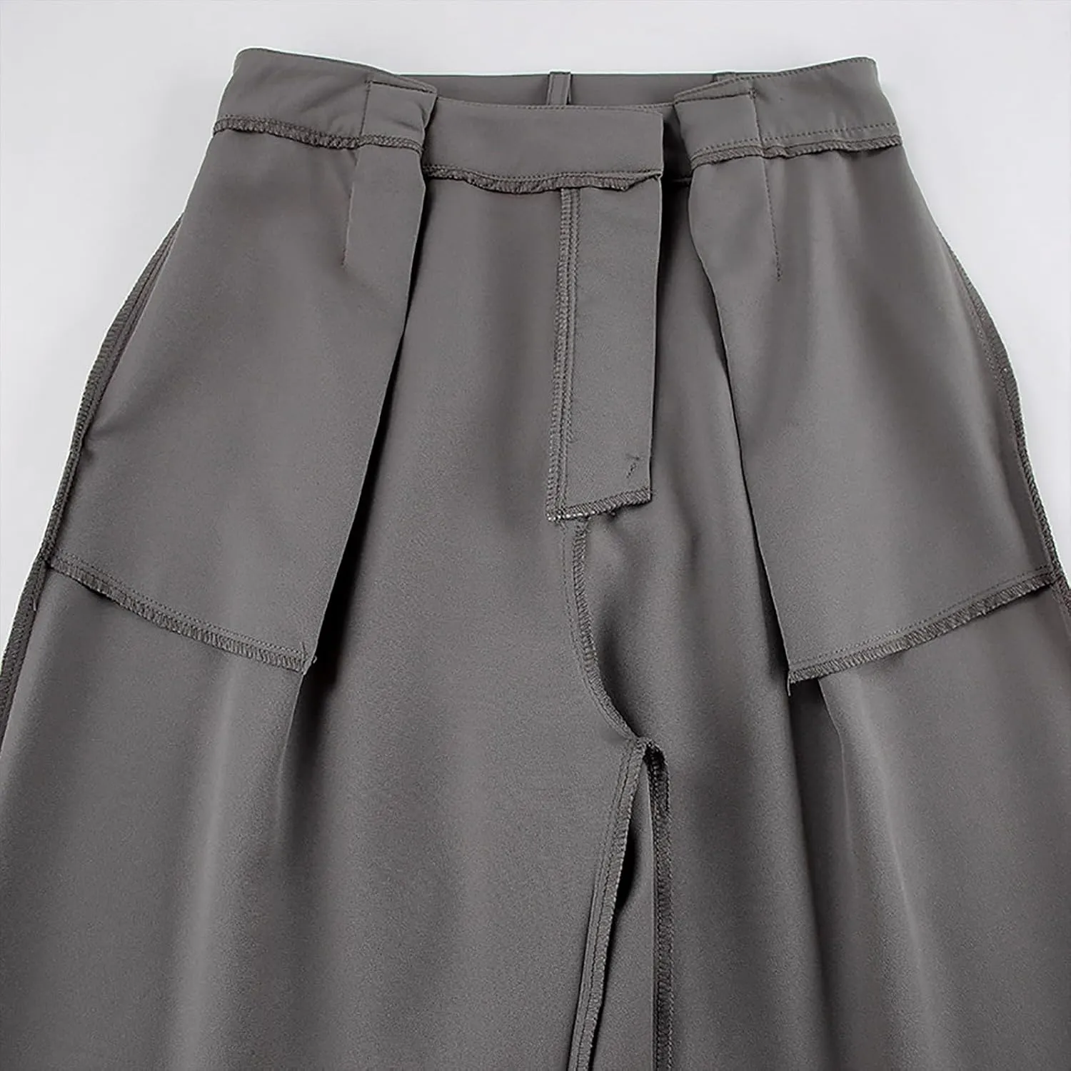 Y2k Dress Pants for Women Straight Elastic Scrub Pants Wide Leg High Waist Trousers Lounge Suit Pant for Work